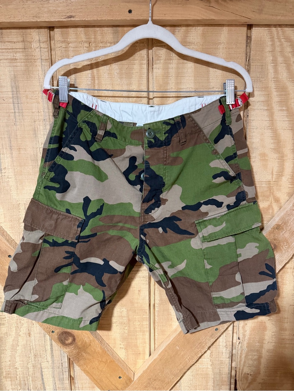 Topo Designs Men’s Camouflage Cargo Shorts - Size Small